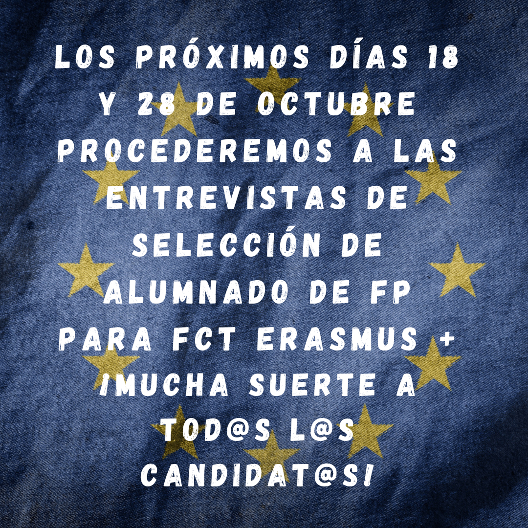 Entrevistas de selección para Erasmus+